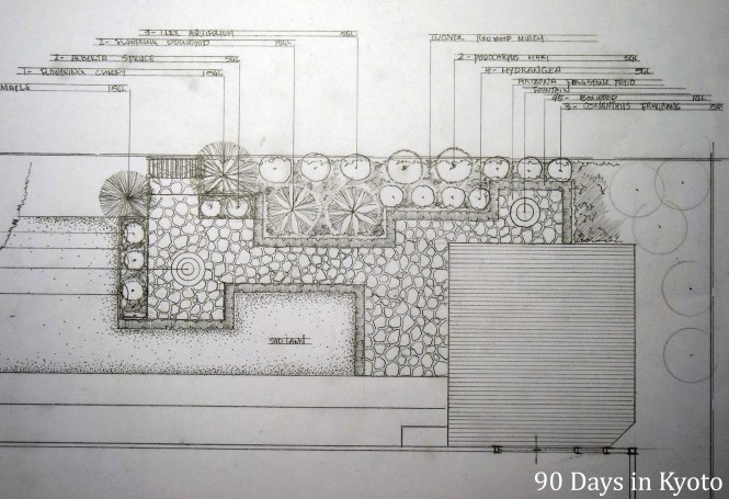 The original - drawing and lettering in pencil