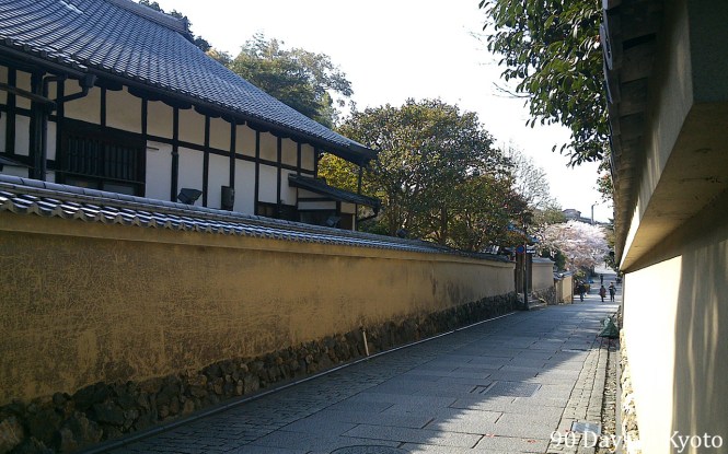 The temple street - left clean, right dirty