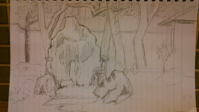 Sanzon-seki stone arrangement in Obai-in (Daitoku-ji, 大徳寺黄梅院)