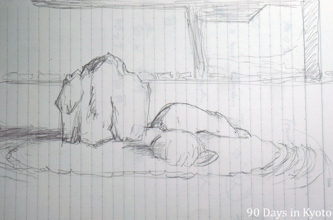 Sketch 2 of a group of stones on the right side. I got tired and tried to cheat a little - and it shows...